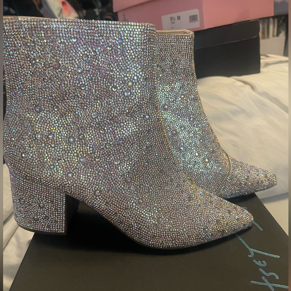 Betsey Johnson Bling Booties